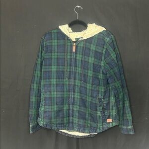 L.L. Bean Green and Blue Plaid Jacket